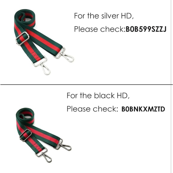 NEW Red/Green Guitar Style Web Canvas
Purse Bag Handbag Strap Adjustable - Picture 4 of 9